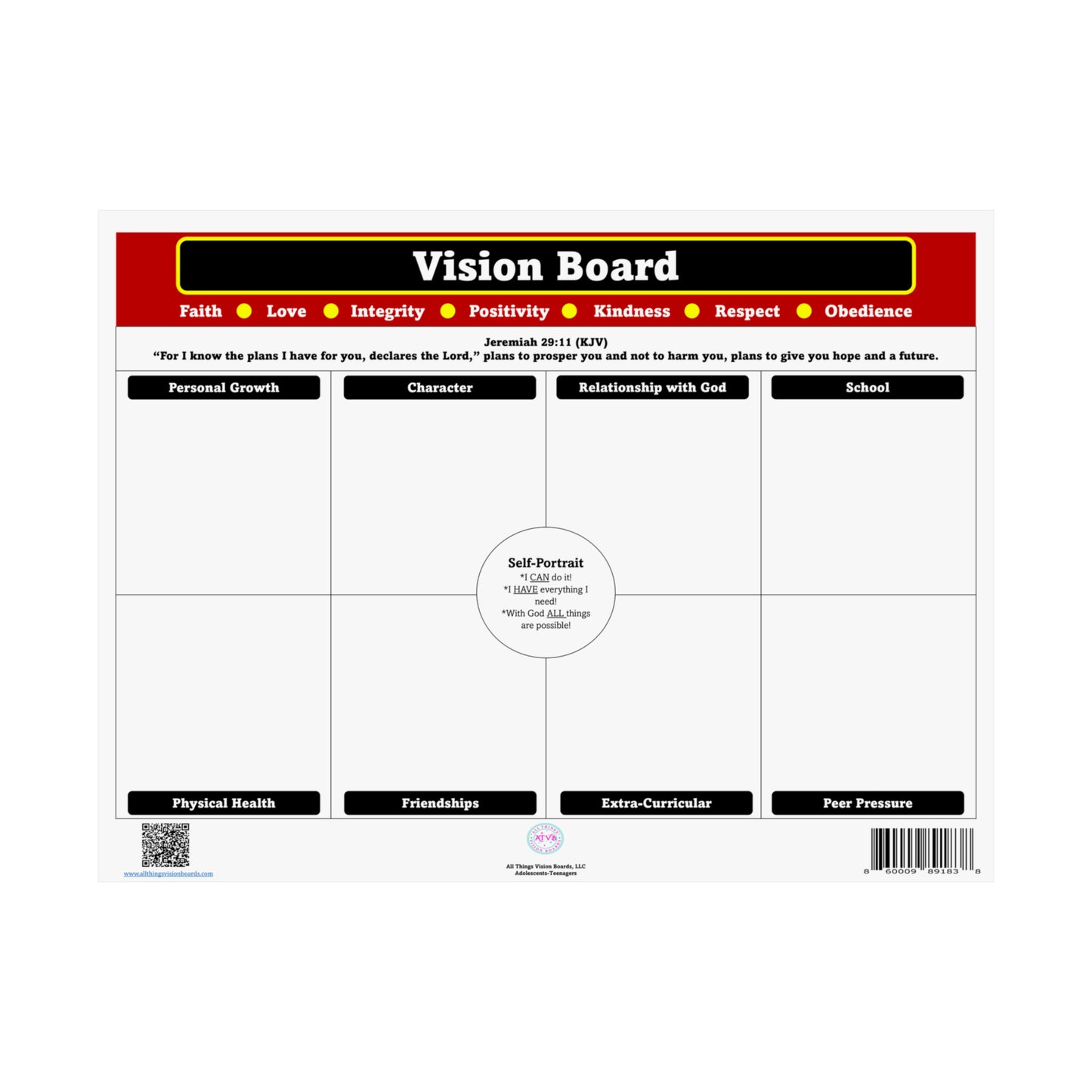 Adolescents Teenagers Vision Boards