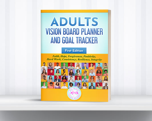 Adults Vision Board Planner and Goal Tracker Book