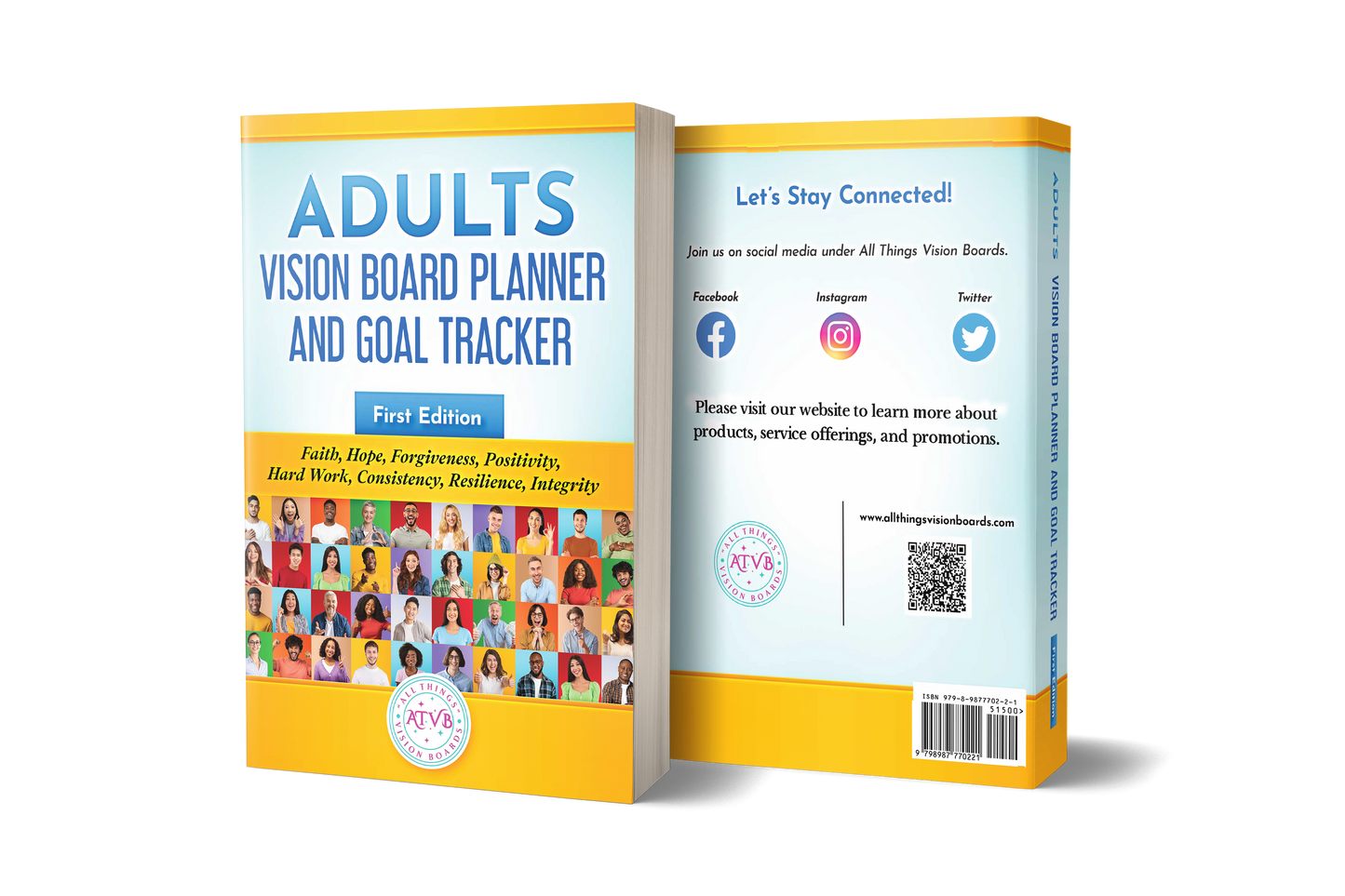 Adults Vision Board Planner and Goal Tracker Book