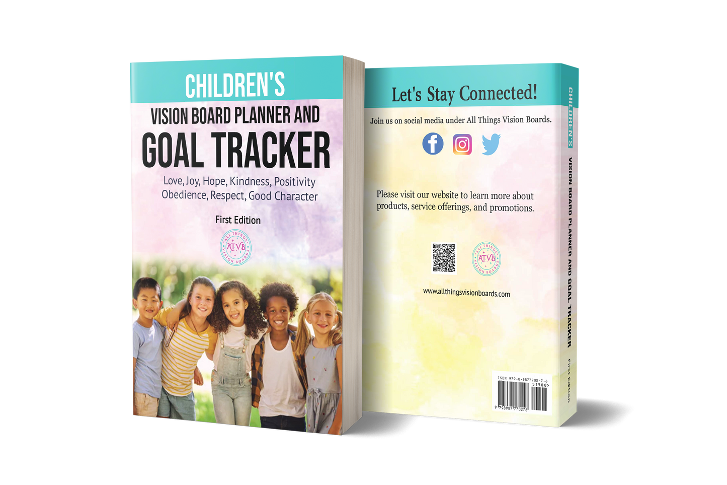 Children's Vision Board Planner and Goal Tracker First Edition